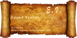 Egyed Vivien névjegykártya